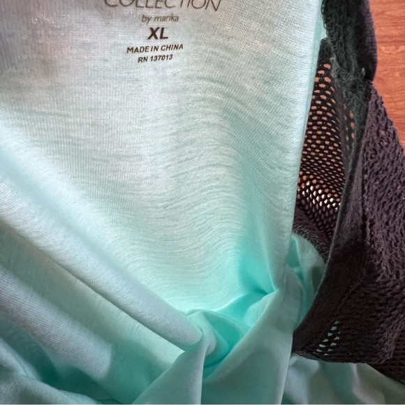 Balance Collection by Marika Mint Green gray Long sleeve activewear Top Size XL - Picture 8 of 12